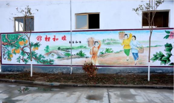奉新乡镇文化墙 乡风文明焕发新活力